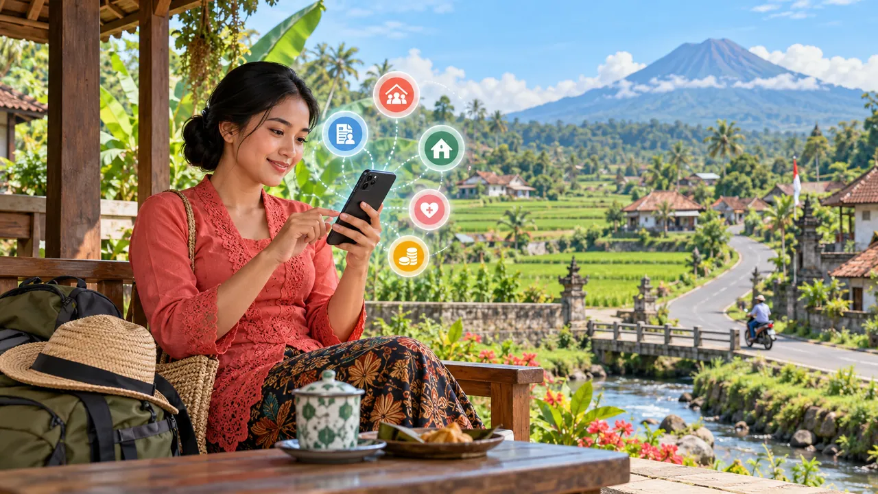 Akses Layanan Desa Lelean Nono dari Telepon Genggam